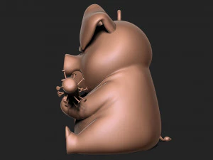 Angry pig 3D Print Model