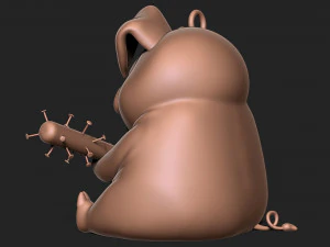 Angry pig 3D Print Model