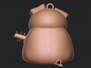Angry pig 3D Baskı Modeli