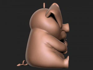 Angry pig 3D Print Model
