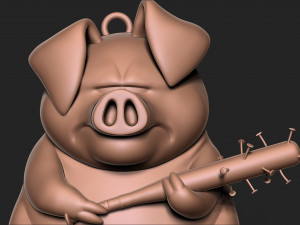 Angry pig 3D Baskı Modeli