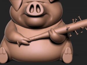 Angry pig 3D Print Model