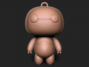 Big hero 6 - Baymax keychain 3D 打印模型