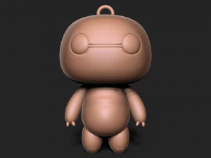 Grande eroe 6 - Portachiavi Baymax Modello di stampa 3D