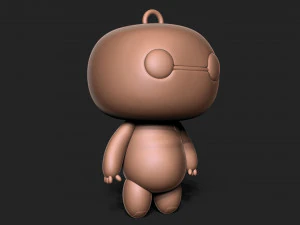 大英雄6-大白钥匙扣 3D 打印模型