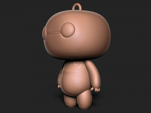 Big hero 6 - Baymax keychain Model Cetak 3D