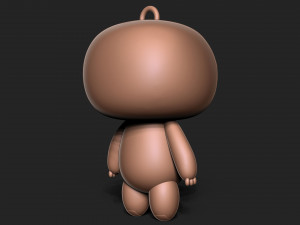 Big hero 6 - Baymax keychain Model Cetak 3D