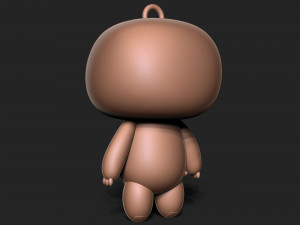 Big hero 6 - Baymax keychain Model Cetak 3D