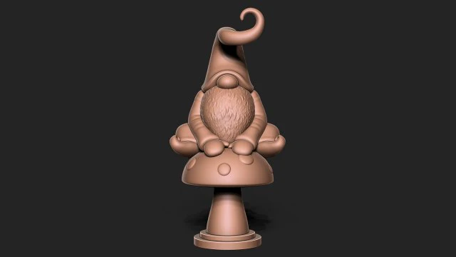Gnome 3D Print Model .c4d .max .obj .3ds .fbx .stl .blend