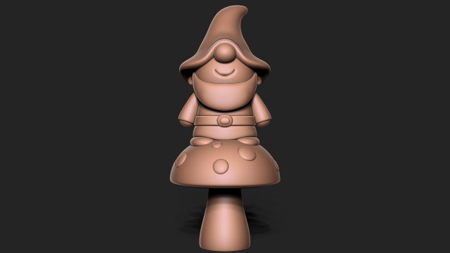 Garden Gnome 3D Baskı Modeli .c4d .max .obj .3ds .fbx .stl .blend 
