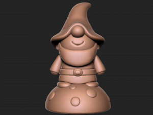 Garden Gnome 3D Baskı Modeli