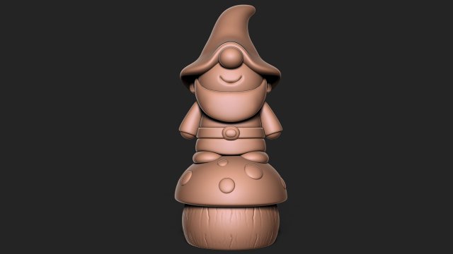 Garden Gnome 3D-Druckmodell .c4d .max .obj .3ds .fbx .stl .blend 