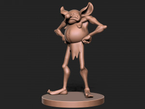 Goblin with base Modello di stampa 3D