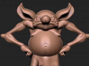 Goblin with base Modello di stampa 3D