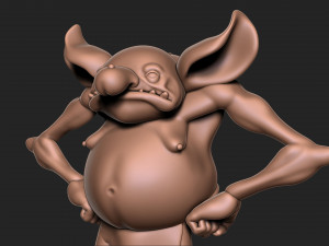 Goblin with base Modello di stampa 3D