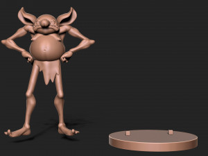 Goblin with base Modello di stampa 3D