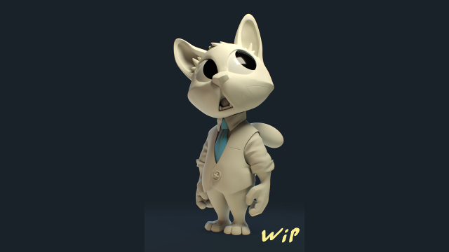 Mr Cat 3D 打印模型 .c4d .max .obj .3ds .fbx .stl .blend 