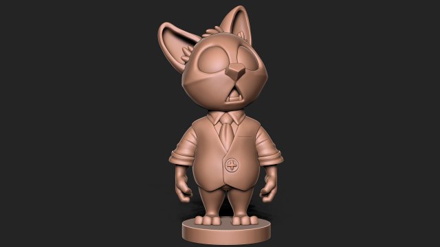 Mr Cat Modelo de Impressão 3D .c4d .max .obj .3ds .fbx .stl .blend 