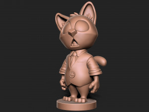 Mr Cat Modelo de Impressão 3D