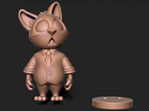 Mr Cat Modelo de Impressão 3D