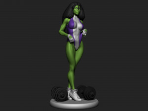 She Hulk 3D Принт Модель