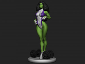 She Hulk 3D Принт Модель