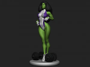 She Hulk 3D Print Model