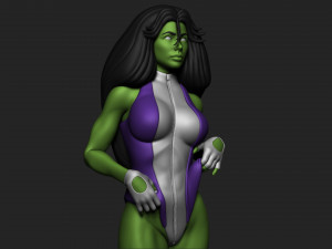 She Hulk 3D Принт Модель
