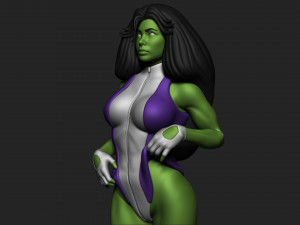 She Hulk 3D Принт Модель
