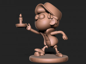 Dipper Gravity Falls with base 3D Print Model