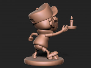 Dipper Gravity Falls with base 3D 프린트 모델