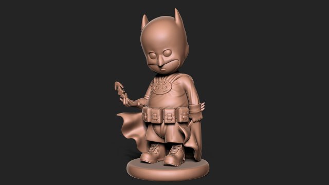 Little Batman 3D प्रिंट मॉडल .c4d .max .obj .3ds .fbx .stl .blend 