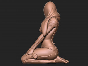 Spiderman Mary Jane Model Cetak 3D