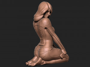 Spiderman Mary Jane Model Cetak 3D