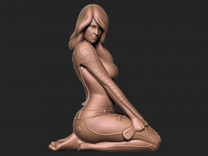 Spiderman Mary Jane Model Cetak 3D