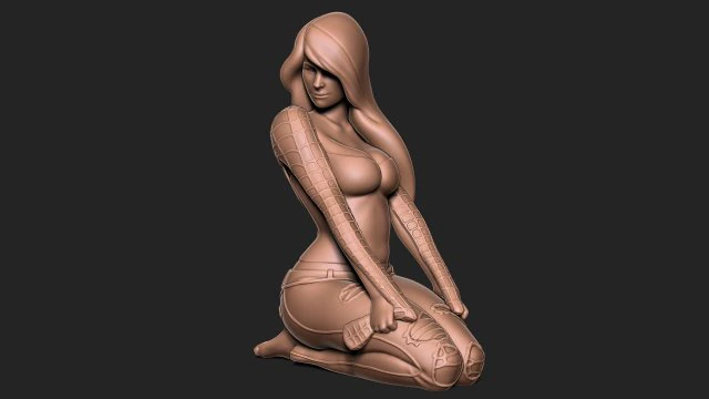 Spiderman Mary Jane 3D Print Model .c4d .max .obj .3ds .fbx .stl .blend 