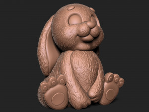 Cute Rabbit 3D Print Model