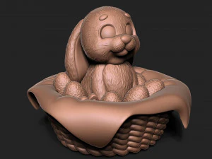 Easter Bunny 3D Print Model