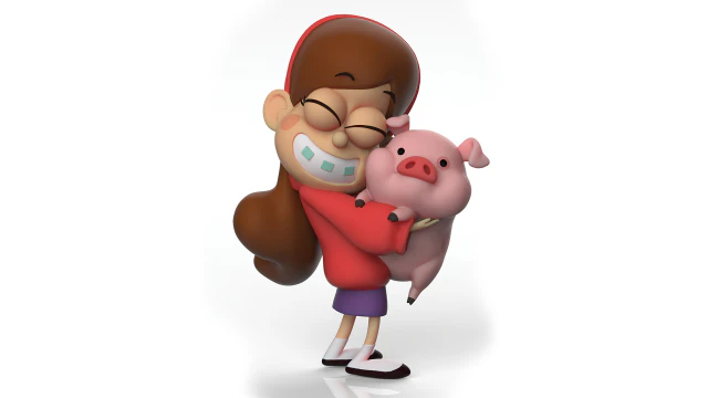 Mabel Pines Gravity Falls 3D Print Model .c4d .max .obj .3ds .fbx .stl .blend