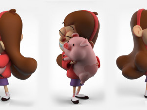 Mabel Pines Gravity Falls 3D Print Model
