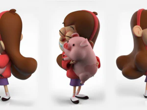 Mabel Pines Gravity Falls 3D Print Model