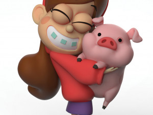 Mabel Pines Gravity Falls 3D Print Model