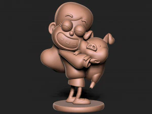 Mabel Pines Gravity Falls z podstawą Model do druku 3D