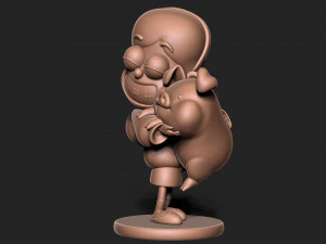 Mabel Pines Gravity Falls with base 3D Print Model