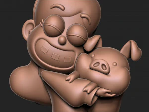 Mabel Pines Gravity Falls with base 3D Print Model