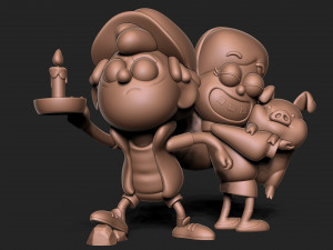 Dipper and Mabel Pines Gravity Falls 3D Print Model