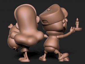 Dipper and Mabel Pines Gravity Falls 3D Принт Модель