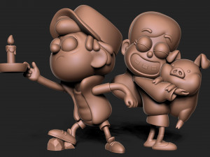 Dipper and Mabel Pines Gravity Falls 3D Принт Модель