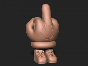 Dito medio Modello di stampa 3D