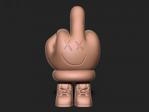 Middle Finger 3D Baskı Modeli